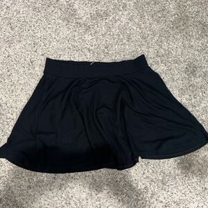 Snag Black Mini Flare Skirt